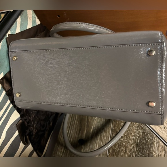 Kate Spade Women's Hare Gray Camryn Bixby Place Patent Leather Tote - Picture 3 of 8